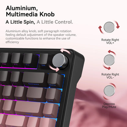 Tri-Mode Wireless RGB Mechanical Keyboard