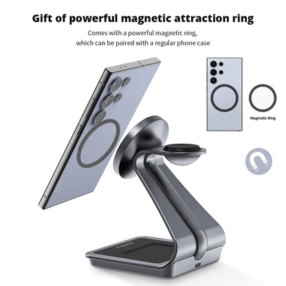 3-in-1 Magnetic Wireless Charging Station