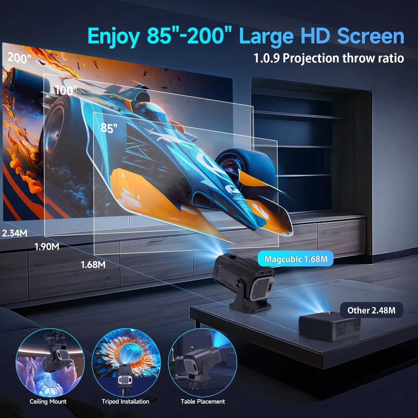 Mini 720P Portable LED Projector