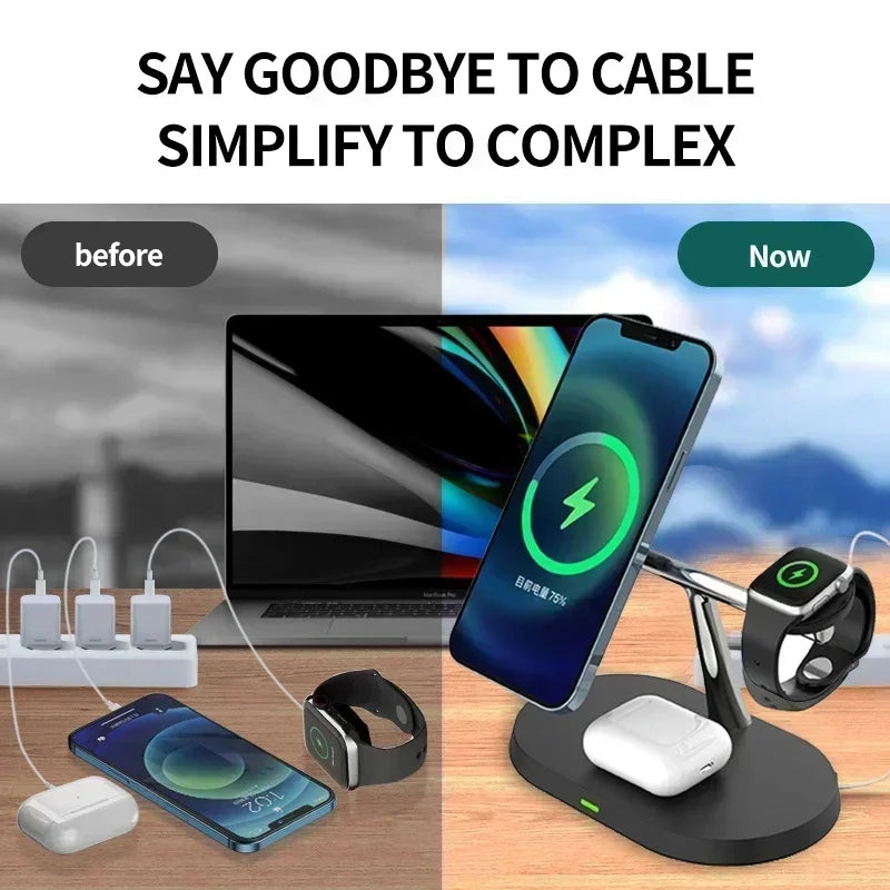 3-in-1 Magnetic Wireless Charging Dock
