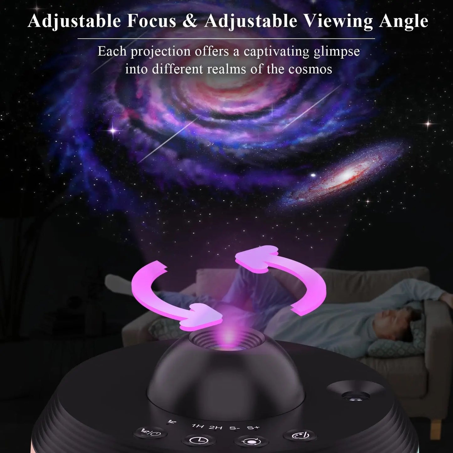 13-in-1 4K HD Rotating Star Projector