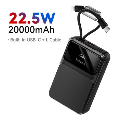 20000mAh Power Bank with Type-C Cable