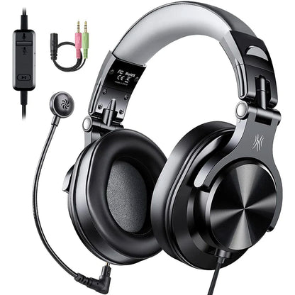 Wired Gaming Headset with Detachable Mic