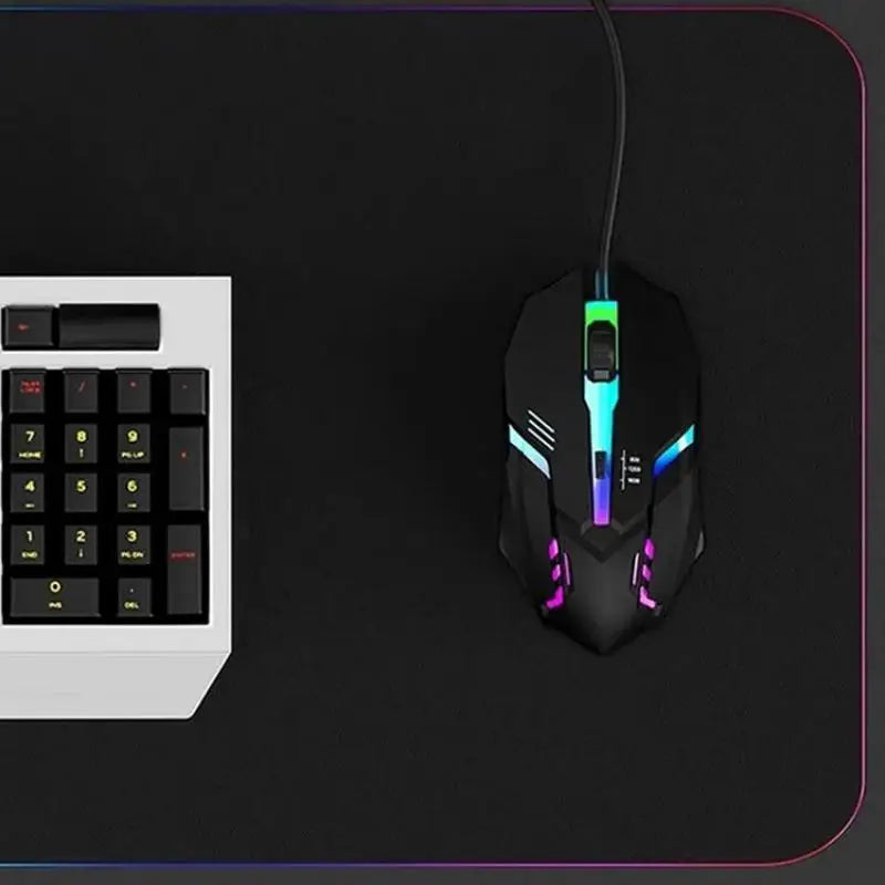 Ergonomic Backlit Wired Gaming Mouse – 1600 DPI