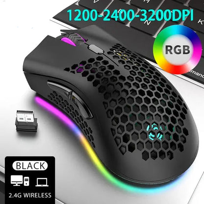 BM600 Wireless RGB Honeycomb Gaming Mouse