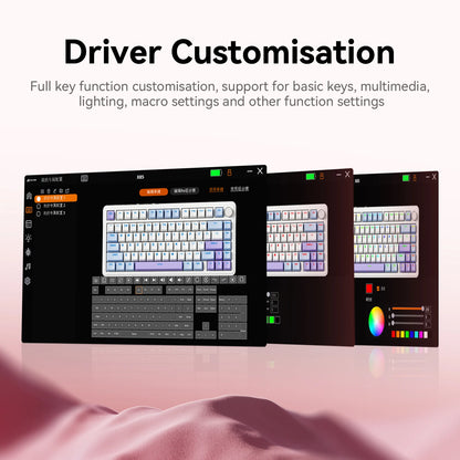 Tri-Mode Wireless RGB Mechanical Keyboard
