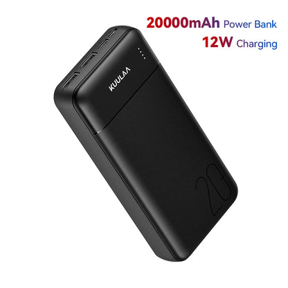 Portable Power Bank 20000mAh with LED Lamp