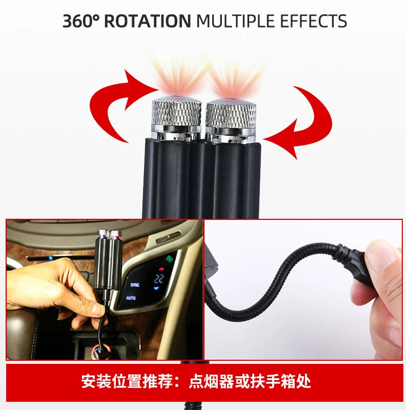 USB Car Roof Starry Light