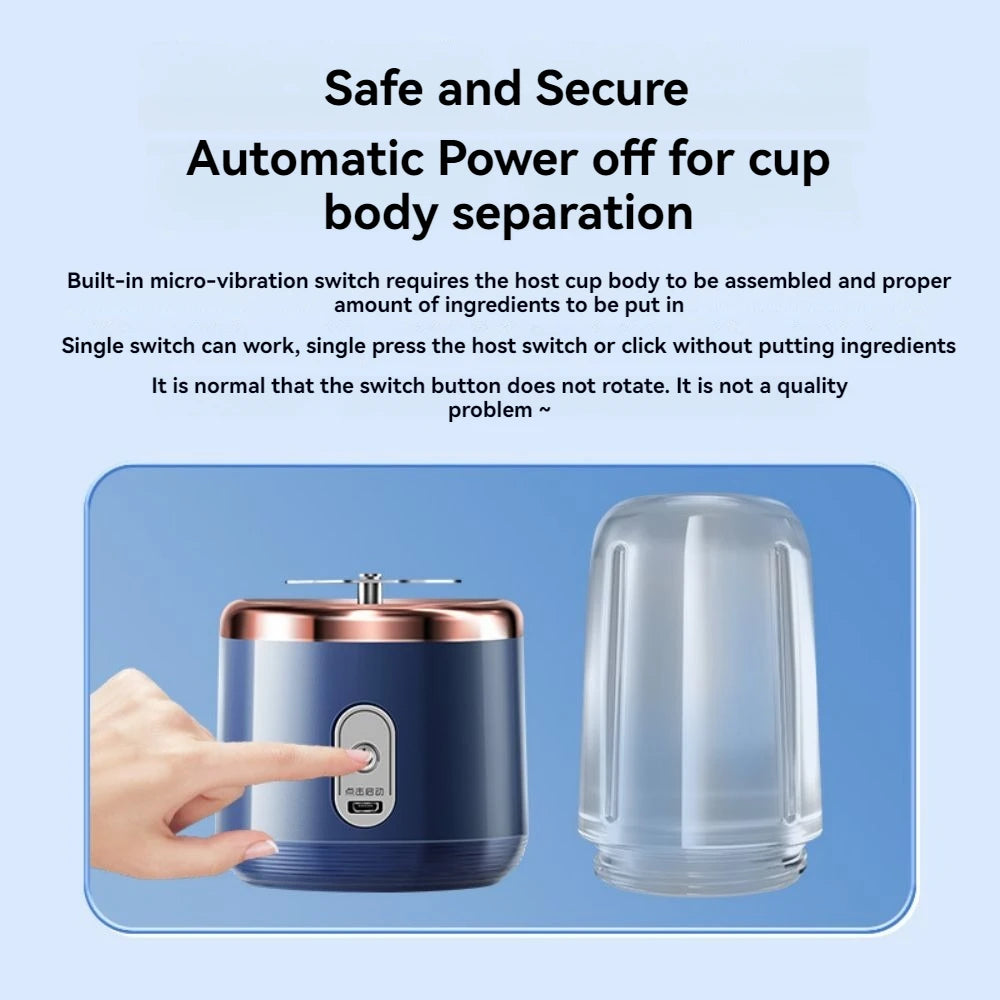 Portable Rechargeable Juice Extractor Cup