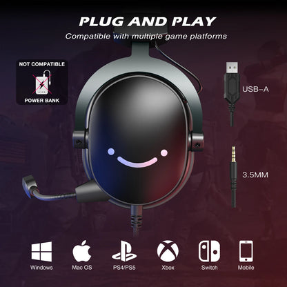 Wired Headset with Surround Sound