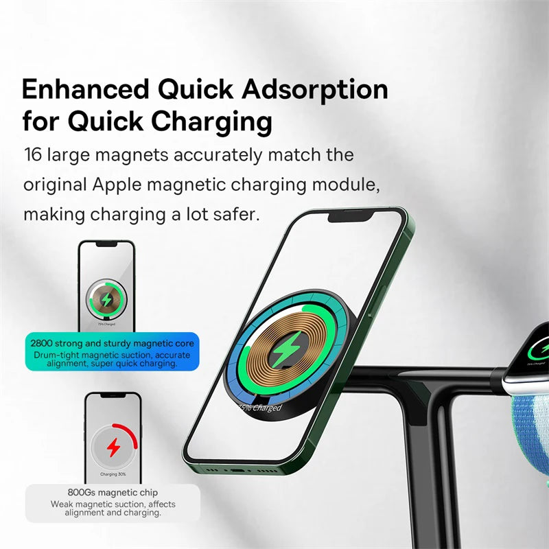3-in-1 Magnetic Wireless Charger