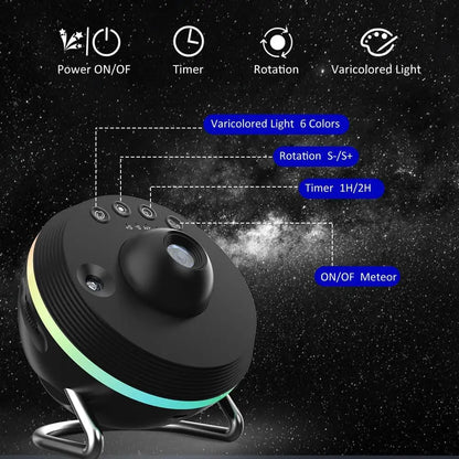 13-in-1 4K HD Rotating Star Projector